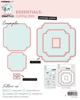 
              Studio Light - Creative Craftlab - Postage Stamp Essentials cutting die set
            