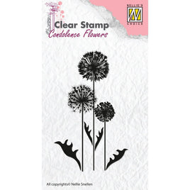 Nellie Snellen - Clear Stamp  Condolences flower
