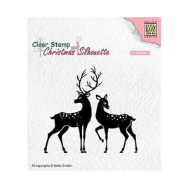 Nellie Snellen - Clear Stamp -  Christmas Silhouettes Clear Stamps Deer