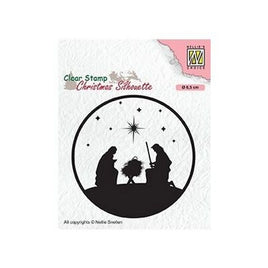Nellie's Choice • Christmas Silhouettes Clear Stamps Nativity 3