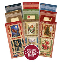 Hunkydory - Christmas Centre-Stepper Cards SET- Rich Gold CSTEP101