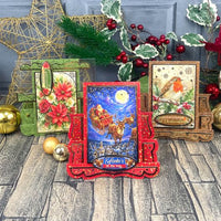 Hunkydory - Christmas Centre-Stepper Cards SET- Rich Gold CSTEP101