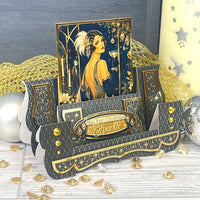 Hunkydory - Christmas Centre-Stepper Cards SET- Rich Gold CSTEP101