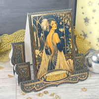 Hunkydory - Christmas Centre-Stepper Cards SET- Rich Gold CSTEP101