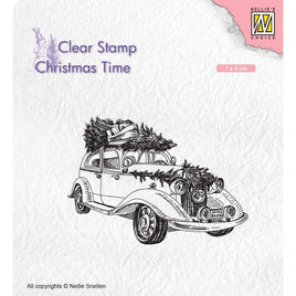 Nellie Snellen • Christmas Time Clear Stamps Christmas Tree Transport (7x5cm)