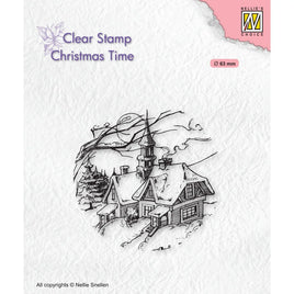 Nellie's Choice -  Clear stamps - Christmas Time Clear Stamps Snowy Clear Stamps Christmas Scene