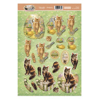 Hunkydory - Bengal & Tortoiseshell Decoupage Topper Sheet