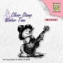 Nellie's Choice - Winter Time Clear Stamps Shy Snowman With Guitar