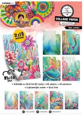 ABM - Art by Marlene - Sea Scenes A4 Collage Paper Pad (ABM-25-DPP397)