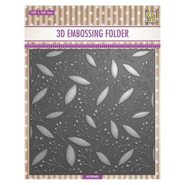 Nellie Snellen • 3D Embossing Folder & Stencil Set - Leaves & Berries