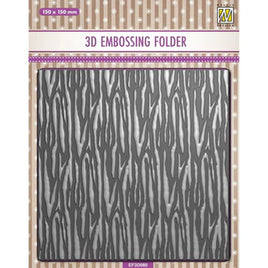 Nellie Snellen • 3D Embossing Folder & Stencil Set - Zebra