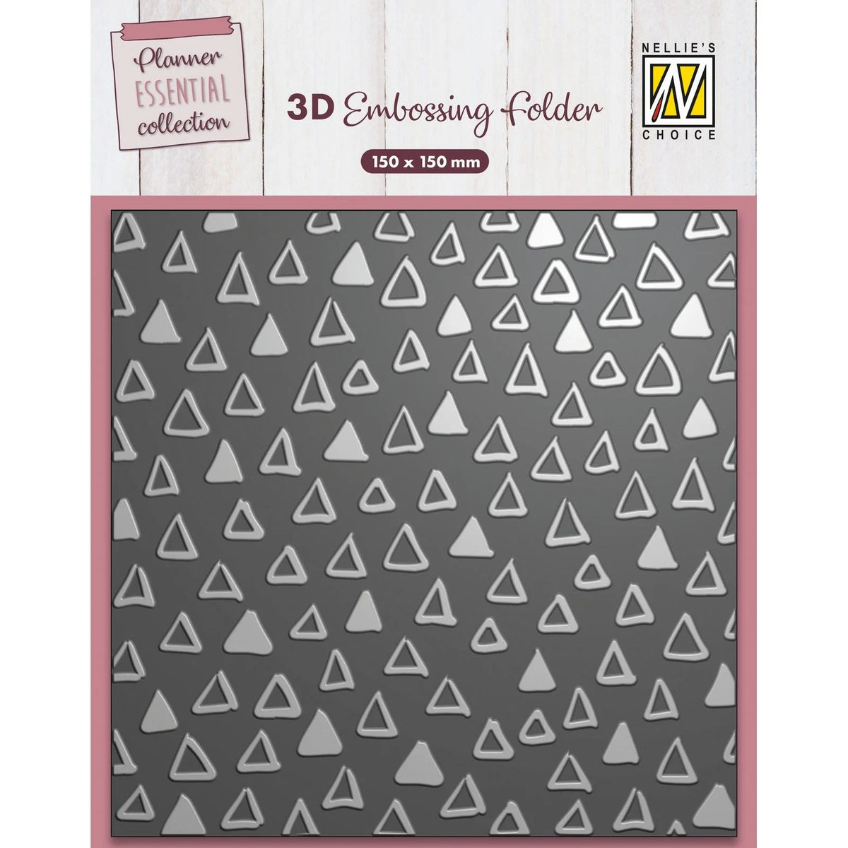 Nellie's Choice • 3D Embossing Folder Triangles| Craftzone Australia
