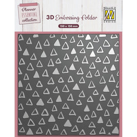 Nellie's Choice - 3D EMBOSSING folder  Slimline "Triangles"