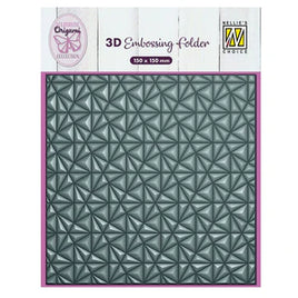 Nellie Snellen • 3D Embossing Folder & Stencil Set - Origami Triangles