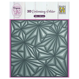 Nellie's Choice •3D Embossing Folder  Origami Stars