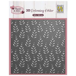 Nellie Snellen • 3D Embossing Folder & Stencil Set - Hugs Heart Branches