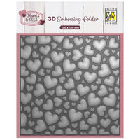 
              Nellie Snellen • 3D Embossing Folder & Stencil Set - Pop Up Hearts
            