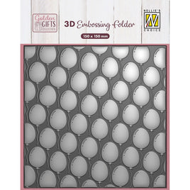 Nellie Snellen • 3D Embossing Folder & Stencil Set - Balloons