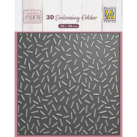 
              Nellie's Choice • 3D Embossing Folder Background Confetti Sprinkles 150mm x 150mm
            