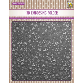 Nellie's Choice • 3D Embossing Folder Spring Flowers