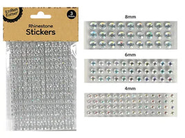 RHINESTONE Adhesive - CLEAR - 3 PKTS - 509 PCS