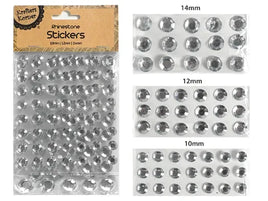 RHINESTONE Adhesive - CLEAR - 3 PKTS - 288 PCS