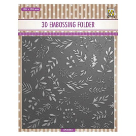 Nellie Snellen • 3D Embossing Folder & Stencil Set - Branches & Berries