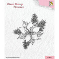 Nellie's Choice - Flower Clear Stamps Poinsettia