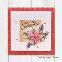 Nellie's Choice - Flower Clear Stamps Poinsettia