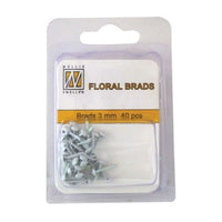 
              Nellie's Choice • Floral Brads 3mm (40pcs/pkg) Available in many colours
            