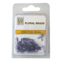 
              Nellie's Choice • Floral Brads 3mm (40pcs/pkg) Available in many colours
            