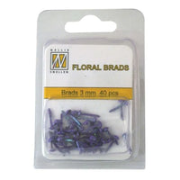 
              Nellie's Choice • Floral Brads 3mm (40pcs/pkg) Available in many colours
            