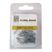 
              Nellie's Choice • Floral Brads 3mm (40pcs/pkg) Available in many colours
            
