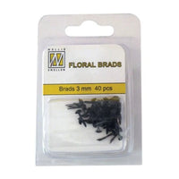 
              Nellie's Choice • Floral Brads 3mm (40pcs/pkg) Available in many colours
            