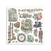 
              STAMPERIA - Gardens of Time - Printed Decorative Rub on kit for Art and Craft cm 15,5x15,5 cm
            