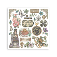 
              STAMPERIA - Gardens of Time - Printed Decorative Rub on kit for Art and Craft cm 15,5x15,5 cm
            