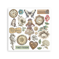 
              STAMPERIA - Gardens of Time - Printed Decorative Rub on kit for Art and Craft cm 15,5x15,5 cm
            