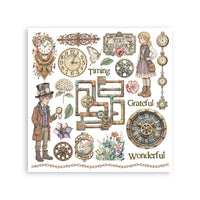 
              STAMPERIA - Gardens of Time - Printed Decorative Rub on kit for Art and Craft cm 15,5x15,5 cm
            