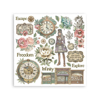 
              STAMPERIA - Gardens of Time - Printed Decorative Rub on kit for Art and Craft cm 15,5x15,5 cm
            