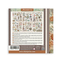
              STAMPERIA - Gardens of Time - Printed Decorative Rub on kit for Art and Craft cm 15,5x15,5 cm
            