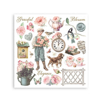 
              STAMPERIA - House of Roses -  Printed decorative Rub On Kit For Art and Craft 155x155mm
            
