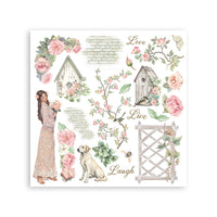 
              STAMPERIA - House of Roses -  Printed Art Junk journal: stickers, cut-outs, backgrounds for Art and Craft
            
