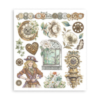 
              STAMPERIA - Gardens of Time - Printed Decorative Rub on selection for Art and Craft cm 20,5x23 cm
            