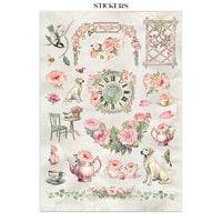
              STAMPERIA - House of Roses -  Printed Art Junk journal: stickers, cut-outs, backgrounds for Art and Craft
            