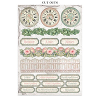 
              STAMPERIA - House of Roses -  Printed Art Junk journal: stickers, cut-outs, backgrounds for Art and Craft
            