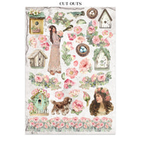 
              STAMPERIA - House of Roses -  Printed Art Junk journal: stickers, cut-outs, backgrounds for Art and Craft
            