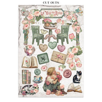 
              STAMPERIA - House of Roses -  Printed Art Junk journal: stickers, cut-outs, backgrounds for Art and Craft
            
