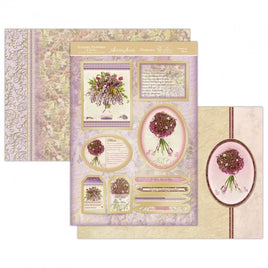 Hunkydory - 3D Die-cut - Garden Flowers of Britain - Wisteria & Allium