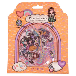 GOR- Gorjuss - be kind  collection - Paper Elements Cut Out Embellishments