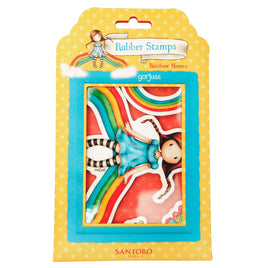 Santoro Gorjuss - Collectable Rubber Stamps Nr. 688 Rainbow Heaven